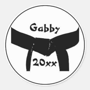 Stickers de ceinture noire datés Arts martiaux