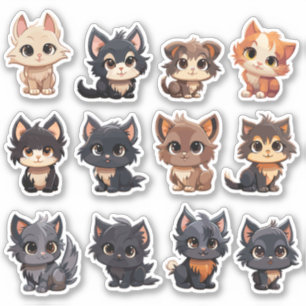 Stickers de chats adorables