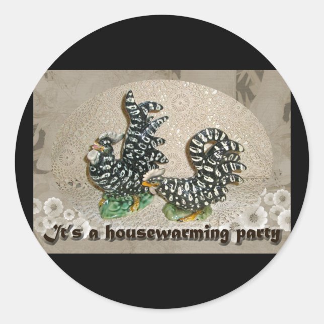 Stickers de chauffage domestique pour poulets noir (Devant)