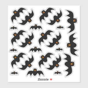 Stickers de chauve-souris effrayant de différentes