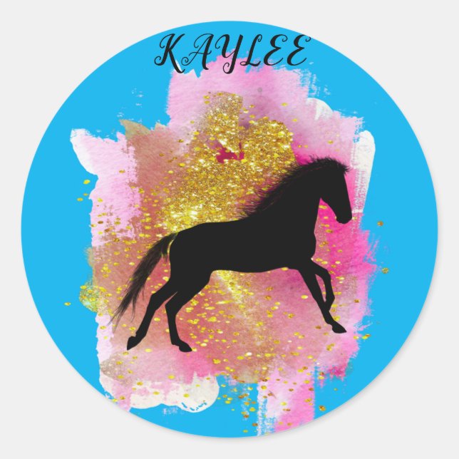STICKERS DE CHEVAUX ÉCLAIRÉS PERSONNALISÉS (Devant)