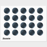 Stickers de cire double monogramme bleu minuit