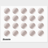Stickers de cire monogramme de lin blanc