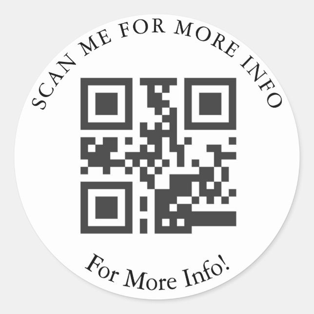 Stickers de code QR personnalisés (Devant)