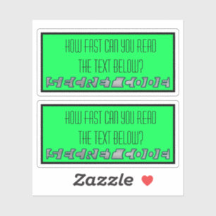 Stickers de code secret