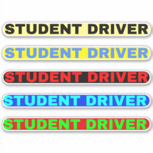 Stickers de conducteur étudiant (texte de conducte