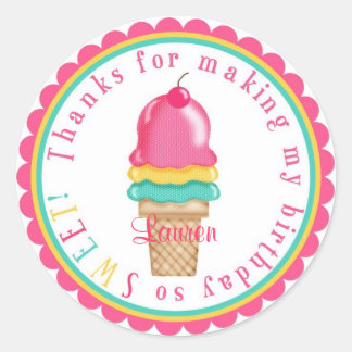 Stickers de cône de crème glacée