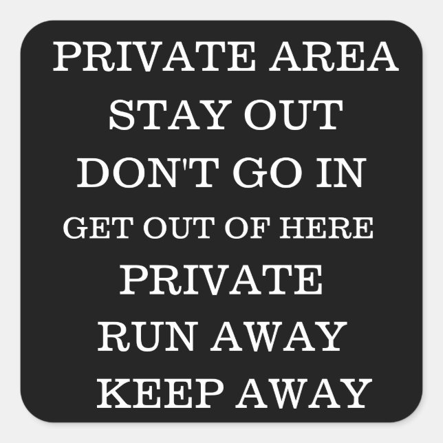 STICKERS DE CONFIDENTIALITÉ (Devant)