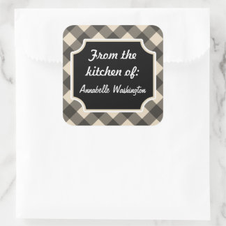 Stickers de cuisine noire personnalisée