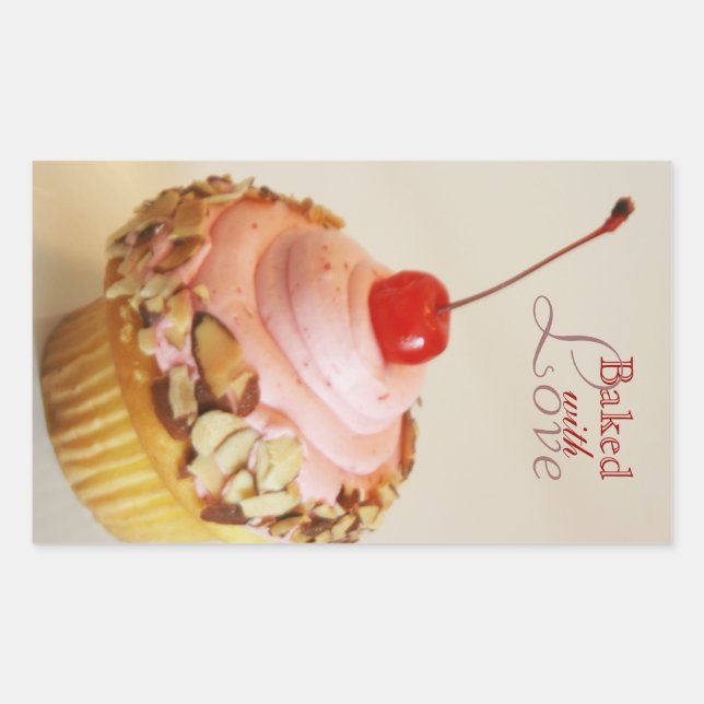 Stickers de cuisson à gâteau cerise dorée (Devant)