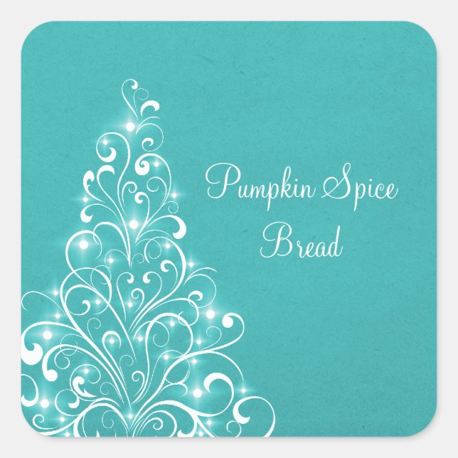 Stickers De Cuisson Arbre De Vacances, Aqua (Devant)