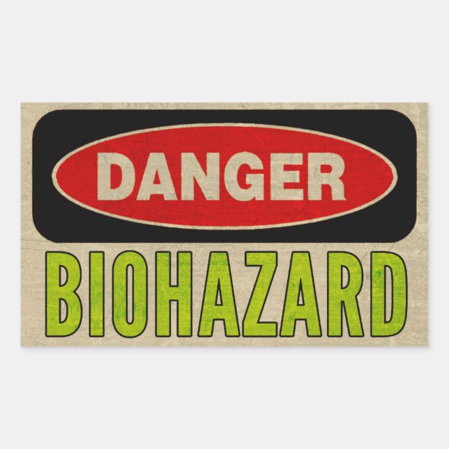 Stickers de danger biologique (Devant)
