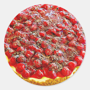 Stickers de dessert de cuisine au fromage Cherry