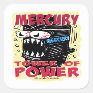 Stickers de dessin animé Creekrat Mercury Tower
