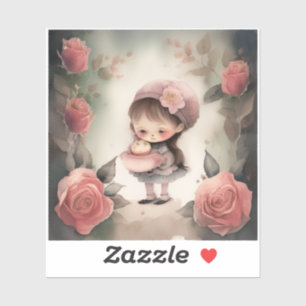 stickers de dessins animés pour filles mignonnes