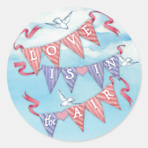 Stickers de douche Fiançailles Mariage vintage Bun