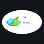 Stickers de étiquette cadeau Hanoukka Dreidel<br><div class="desc">Ces autocollants dreidel sont la meilleure façon de dire à tout le monde que ce cadeau est de vous! Mettez votre cadeau à part dans l'exposition Hanoukka cette année.</div>