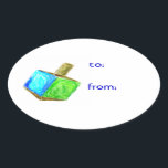 Stickers de étiquette cadeau Hanoukka Dreidel<br><div class="desc">Ces autocollants dreidel sont la meilleure façon de dire à tout le monde que ce cadeau est de vous! Mettez votre cadeau à part dans l'exposition Hanoukka cette année.</div>