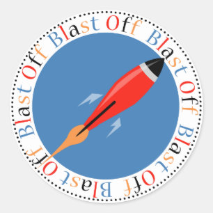 Stickers de fête d'anniversaire de Rockship