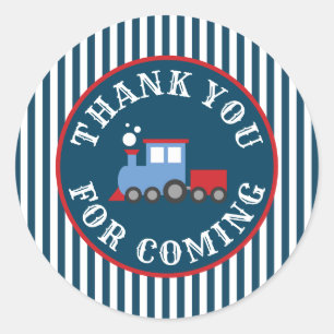 Stickers de fête d'anniversaire de train