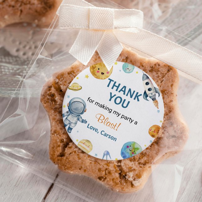 Stickers de fête d'anniversaire des Planètes spati (Créateur téléchargé)