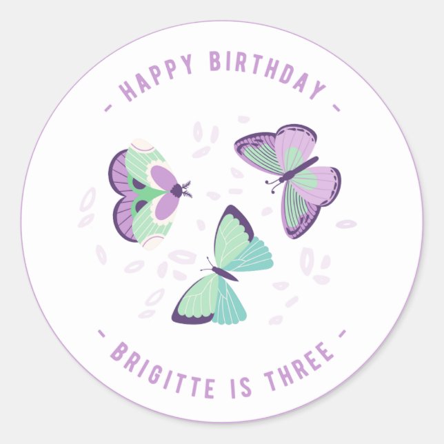 Stickers de fête d'anniversaire joyeux (Devant)