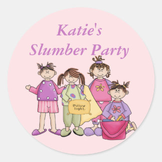 Stickers de fête de nuit de la fille