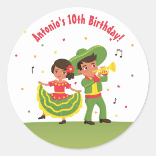 Stickers de fête mexicaine Fiesta Hispanique pour 