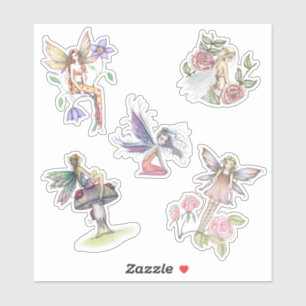 Stickers de fleur mignonne par Molly Harrison