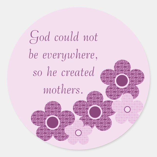 Stickers de fleurs de mères créées par Dieu, Lavan (Devant)