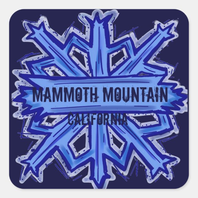 stickers de flocon de neige Mammoth Mountain Calif (Devant)