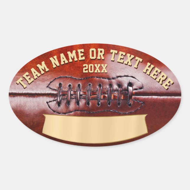 Stickers De Football Personnalisés, Votre Texte, V (Devant)