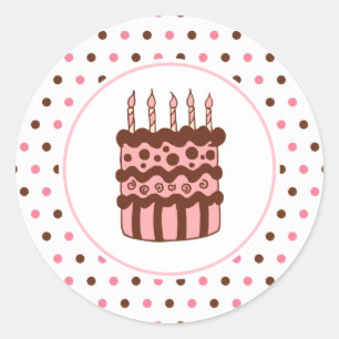 Stickers de gâteau d'anniversaire