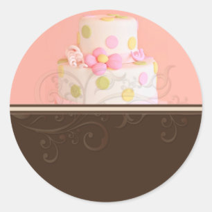 stickers de gâteau mariage/boulangers/pâtissiers