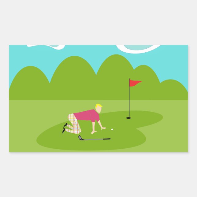 Stickers de golf rétro (Devant)