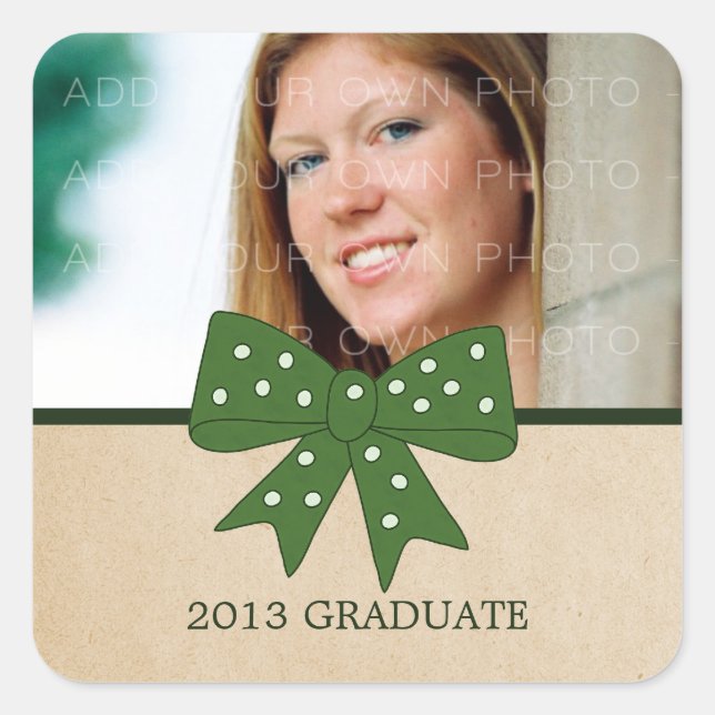 Stickers de graduation de la corneille verte (Devant)
