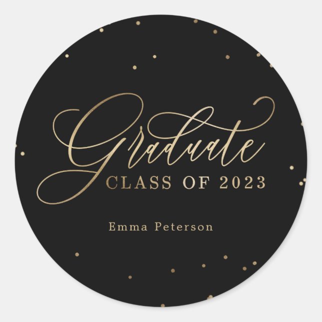 Stickers de graduation ou sceaux d'enveloppes (Devant)