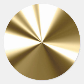 Stickers de joints ronds d'or brillants