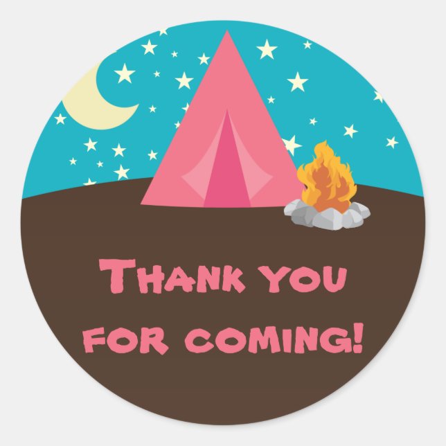 Stickers de la fête de camping (Devant)