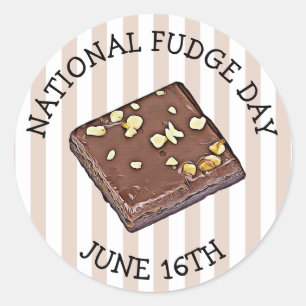Stickers de la Journée nationale de la Fudge