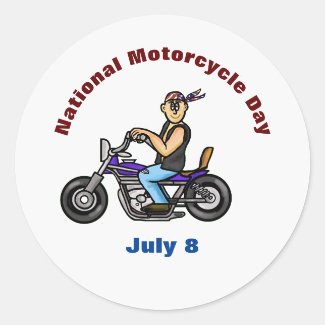 Stickers de la journée nationale de la moto (Devant)