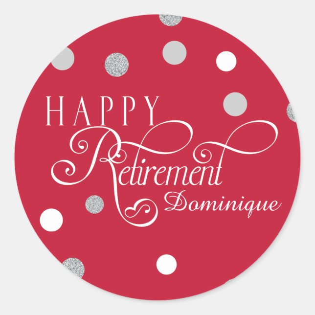 Stickers de la partie de retraite moderne (Devant)