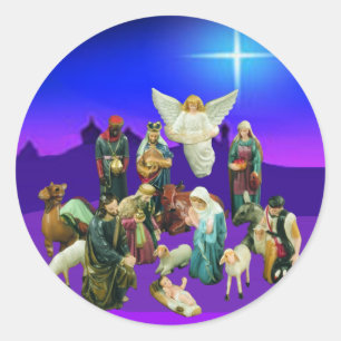 Stickers de la scène nationale de Noël