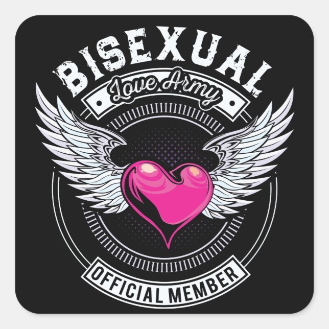 Stickers de l'armée de l'amour bisexuel (petits) (Devant)