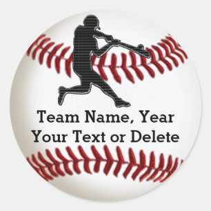 Stickers de l'équipe de baseball avec votre texte 