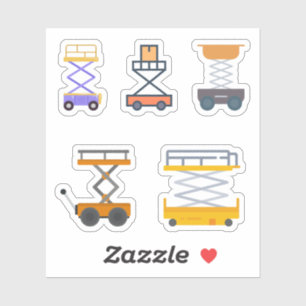 Stickers de levage de ciseaux