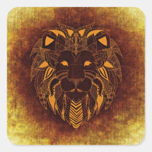stickers de lions tribaux