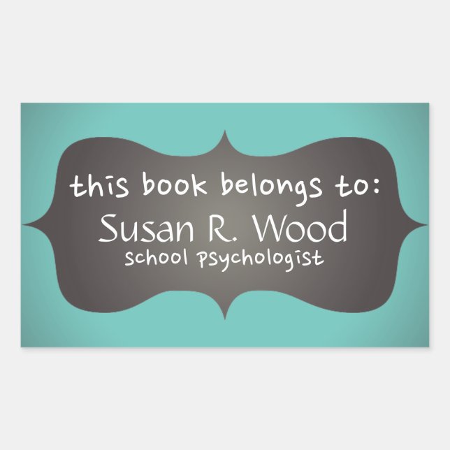 Stickers de livres Customisés d'un psychologue sco (Devant)