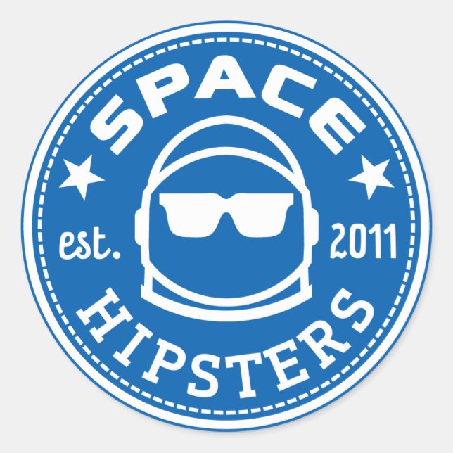 Stickers de logo de Hipsters 1,5 po (Devant)