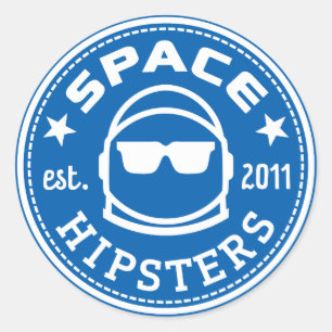 Stickers de logo de Hipsters 1,5 po